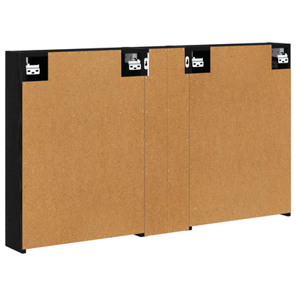 Badkamerkastenset 3 pcs 120 x 14,5 x 70 cm Bewerkt hout