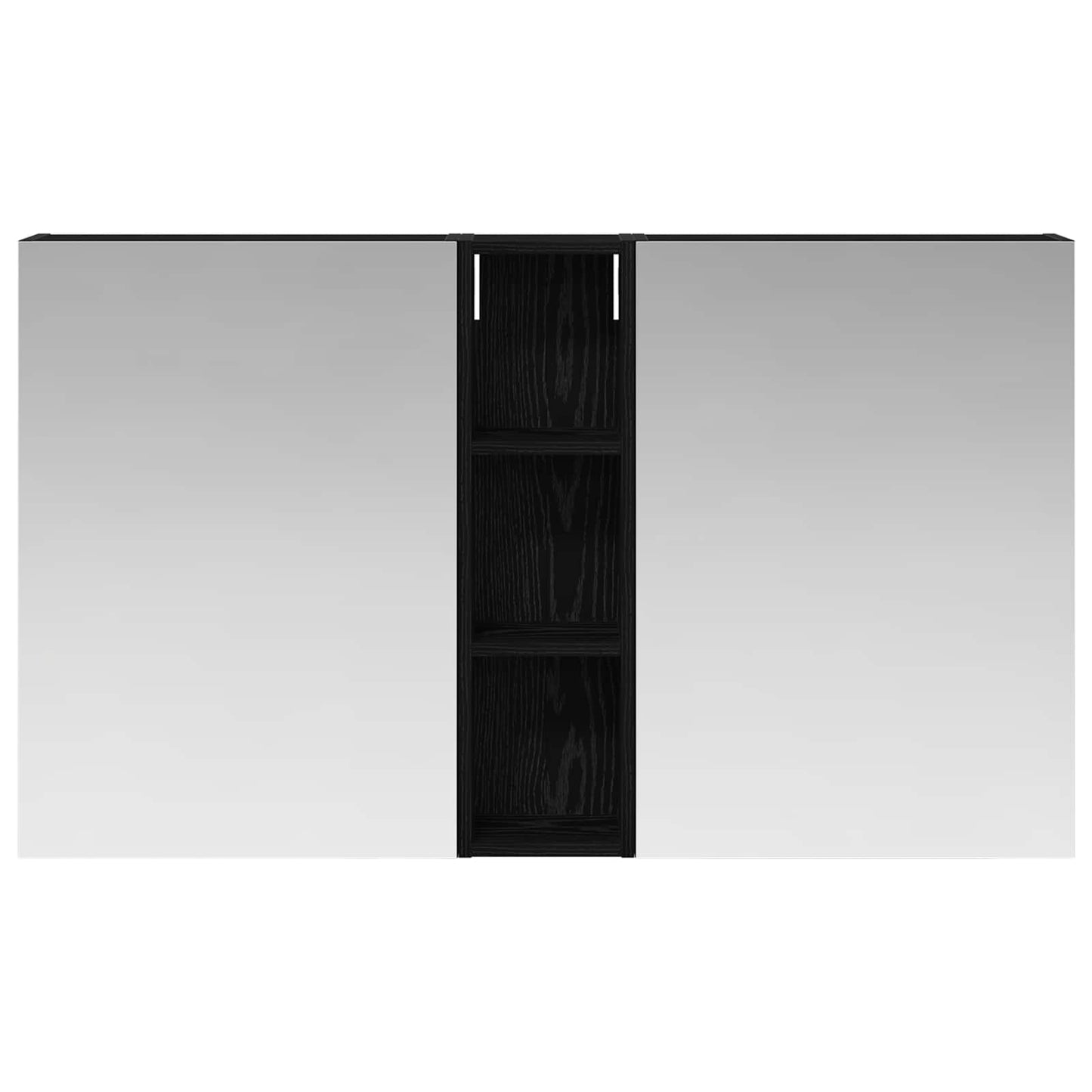 Badkamerkastenset 3 pcs 120 x 14,5 x 70 cm Bewerkt hout