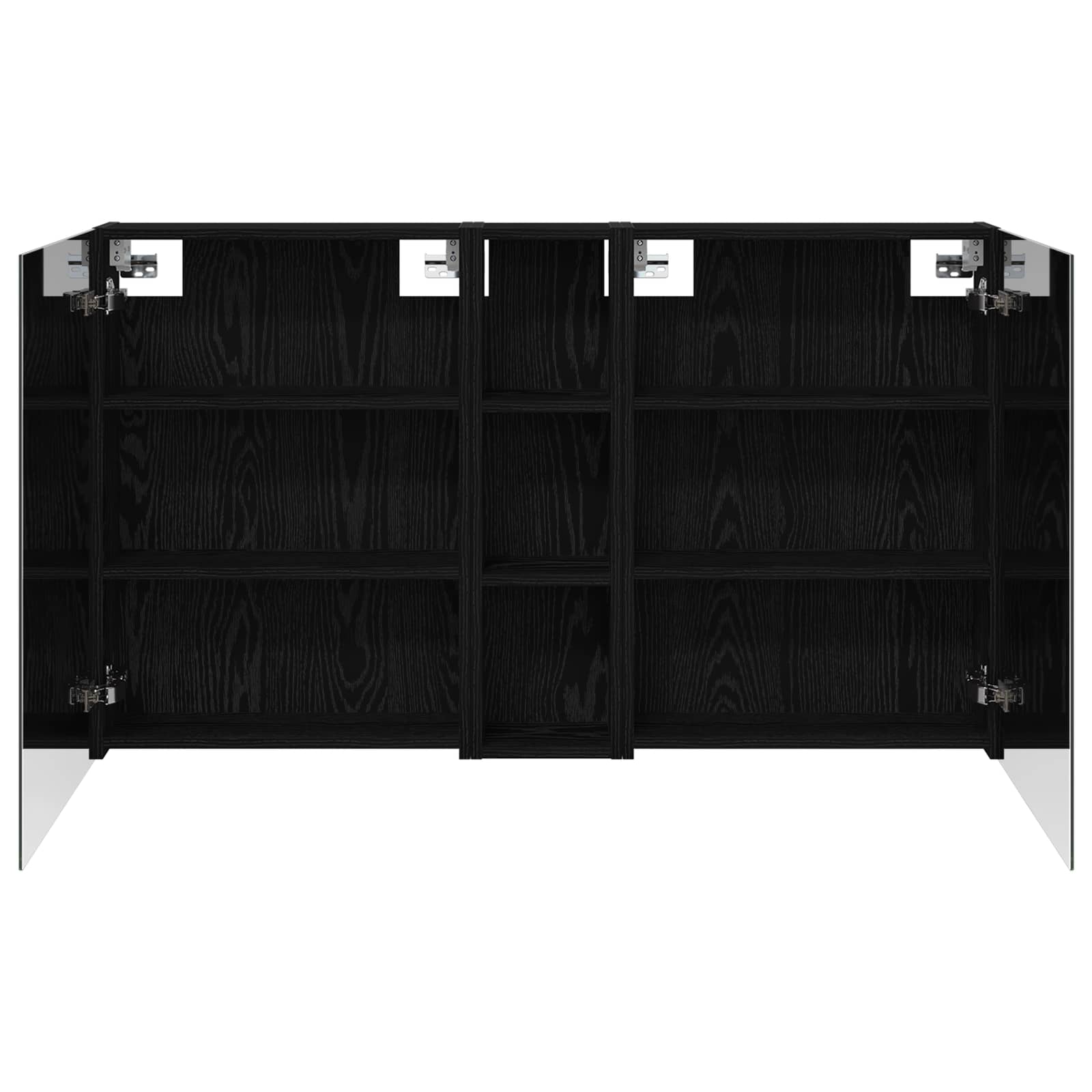 Badkamerkastenset 3 pcs 120 x 14,5 x 70 cm Bewerkt hout