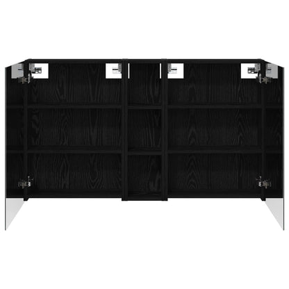 Badkamerkastenset 3 pcs 120 x 14,5 x 70 cm Bewerkt hout