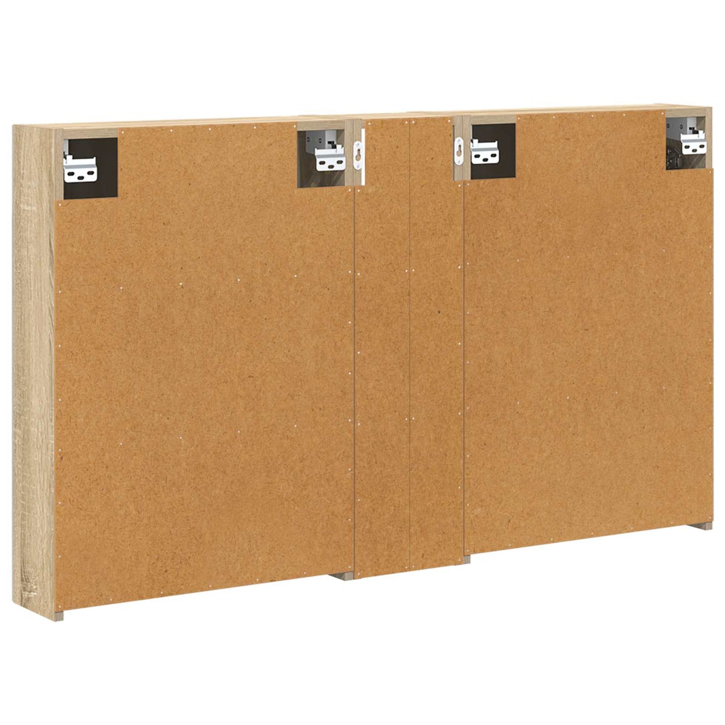 Badkamerkastenset 3 pcs 120 x 14,5 x 70 cm Bewerkt hout