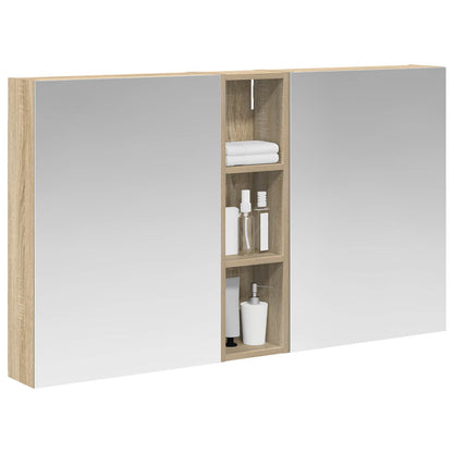 Badkamerkastenset 3 pcs 120 x 14,5 x 70 cm Bewerkt hout