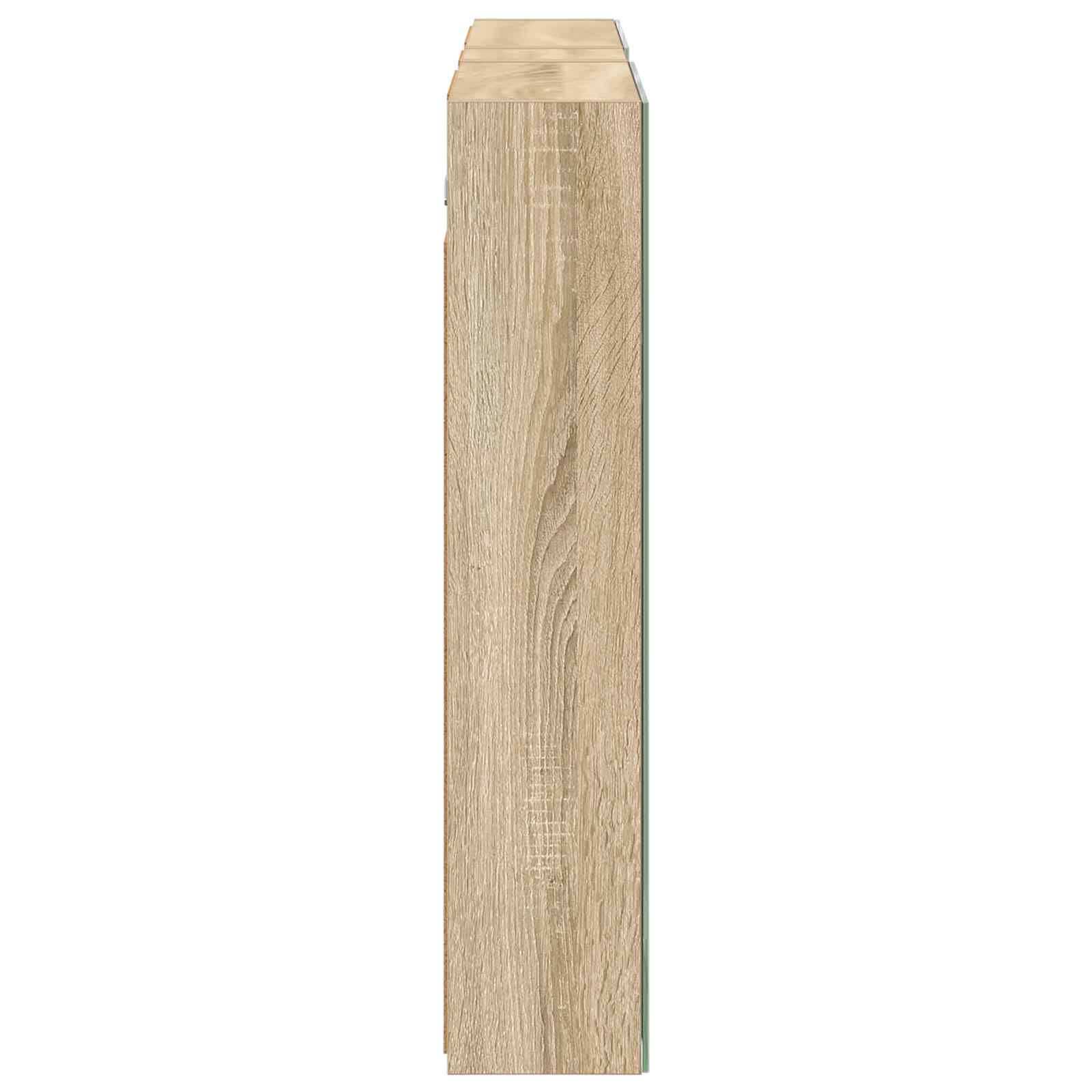 Badkamerkastenset 3 pcs 120 x 14,5 x 70 cm Bewerkt hout