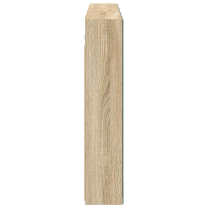 Badkamerkastenset 3 pcs 120 x 14,5 x 70 cm Bewerkt hout