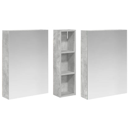 Badkamerkastenset 3 pcs 120 x 14,5 x 70 cm Bewerkt hout