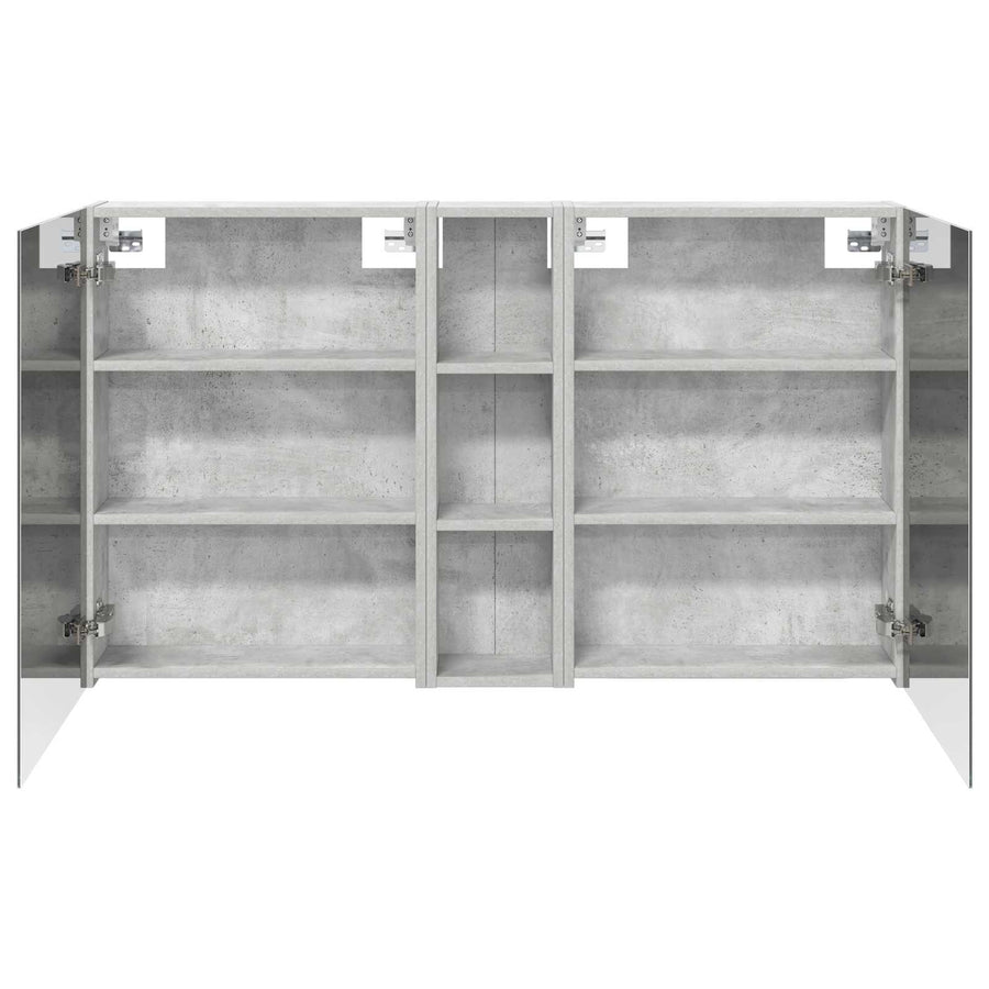 Badkamerkastenset 3 pcs 120 x 14,5 x 70 cm Bewerkt hout