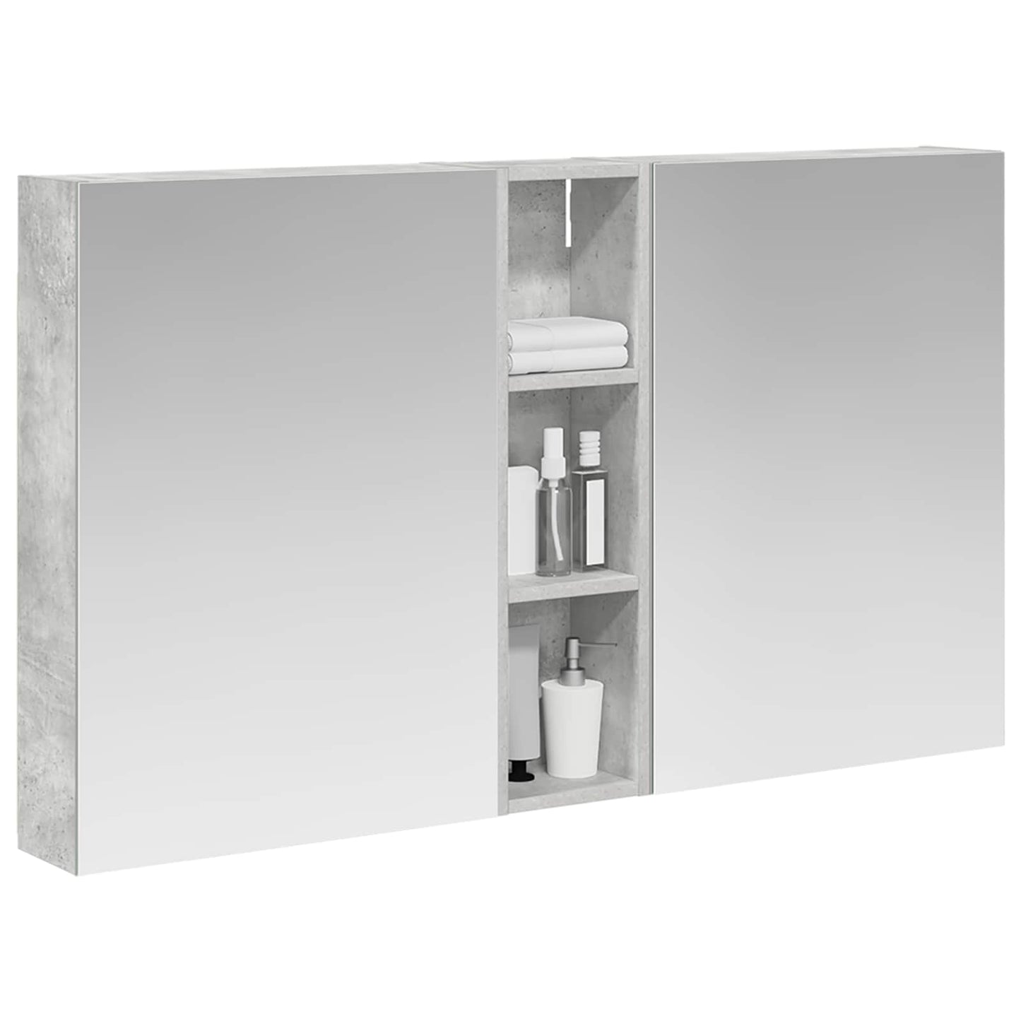 Badkamerkastenset 3 pcs 120 x 14,5 x 70 cm Bewerkt hout