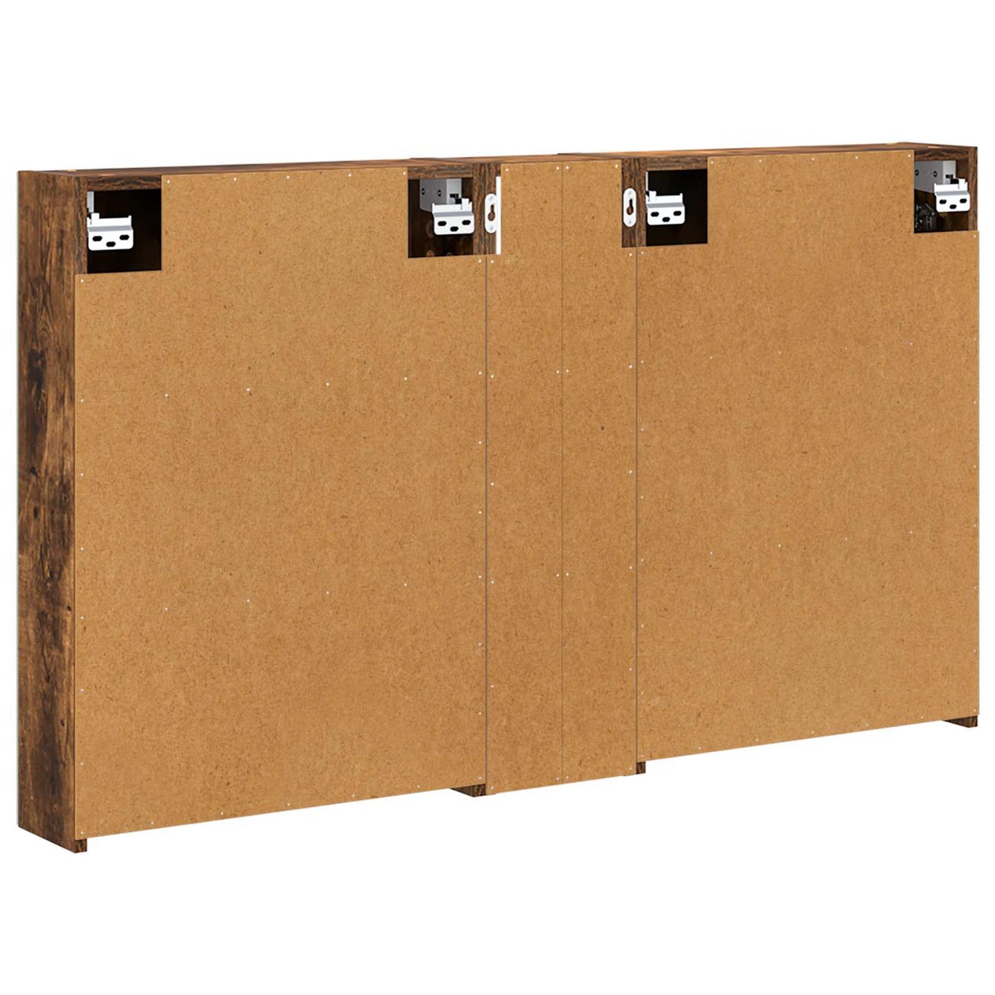 Badkamerkastenset 3 pcs 120 x 14,5 x 70 cm Bewerkt hout