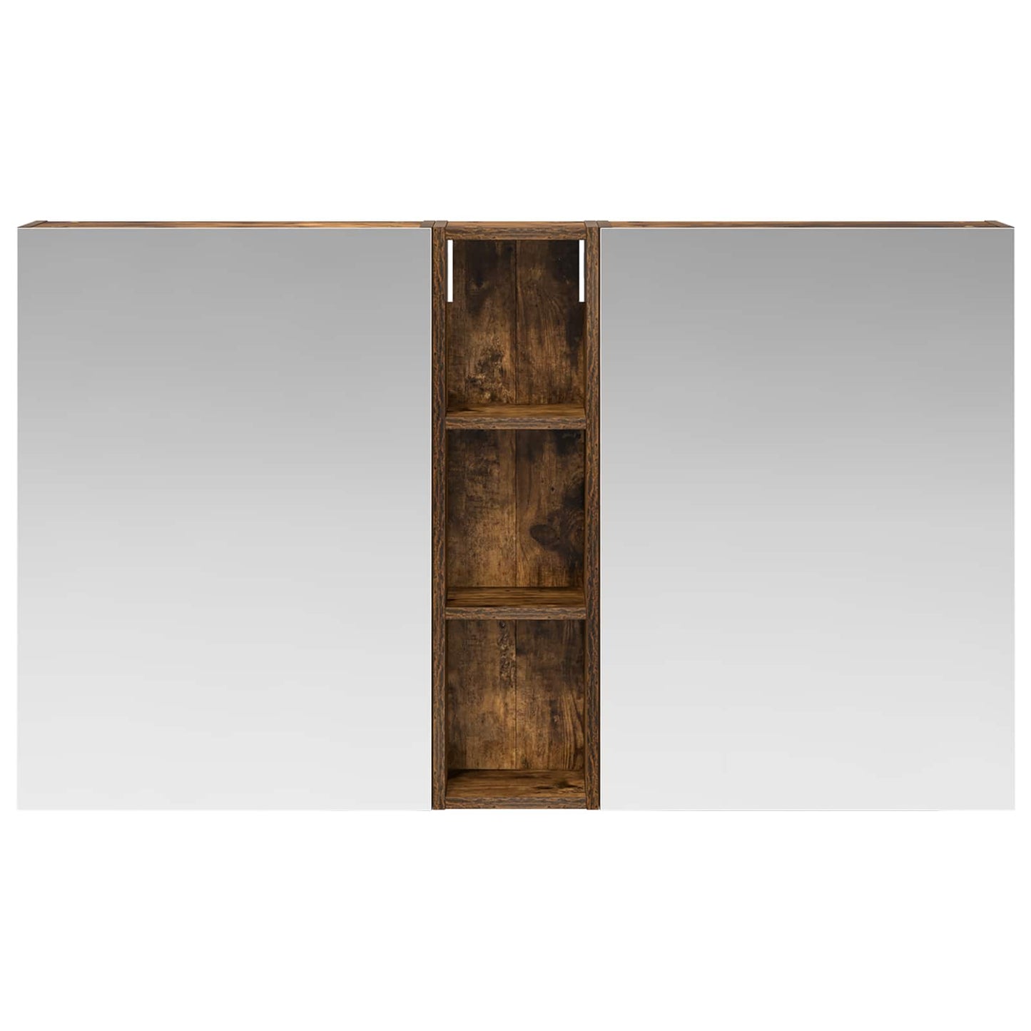 Badkamerkastenset 3 pcs 120 x 14,5 x 70 cm Bewerkt hout