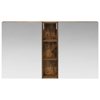 Badkamerkastenset 3 pcs 120 x 14,5 x 70 cm Bewerkt hout