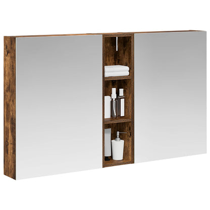Badkamerkastenset 3 pcs 120 x 14,5 x 70 cm Bewerkt hout