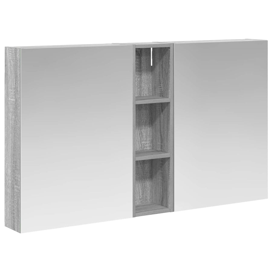 Badkamerkastenset 3 pcs 120 x 14,5 x 70 cm Bewerkt hout