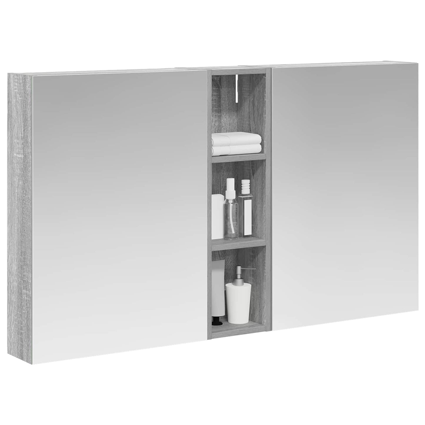 Badkamerkastenset 3 pcs 120 x 14,5 x 70 cm Bewerkt hout