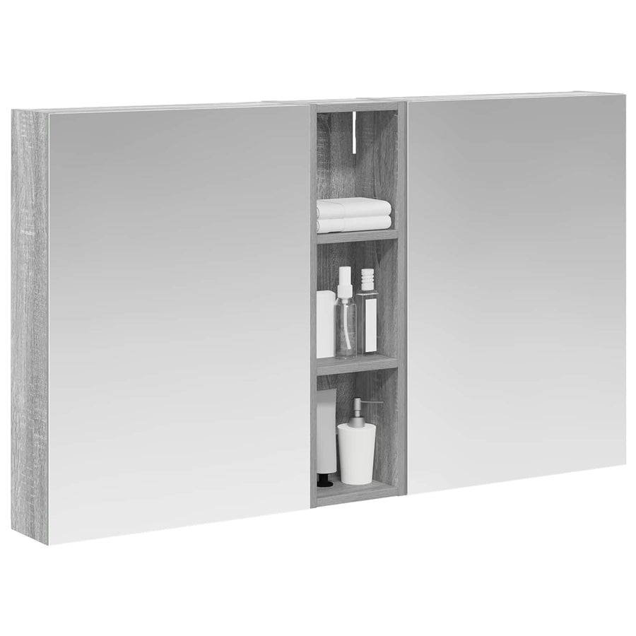 Badkamerkastenset 3 pcs 120 x 14,5 x 70 cm Bewerkt hout