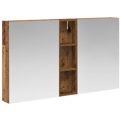 Badkamerkastenset 3 pcs 120 x 14,5 x 70 cm Bewerkt hout