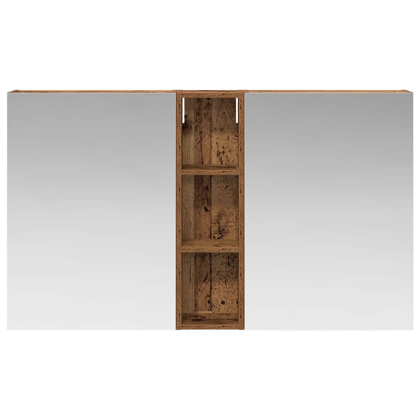 Badkamerkastenset 3 pcs 120 x 14,5 x 70 cm Bewerkt hout