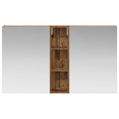 Badkamerkastenset 3 pcs 120 x 14,5 x 70 cm Bewerkt hout