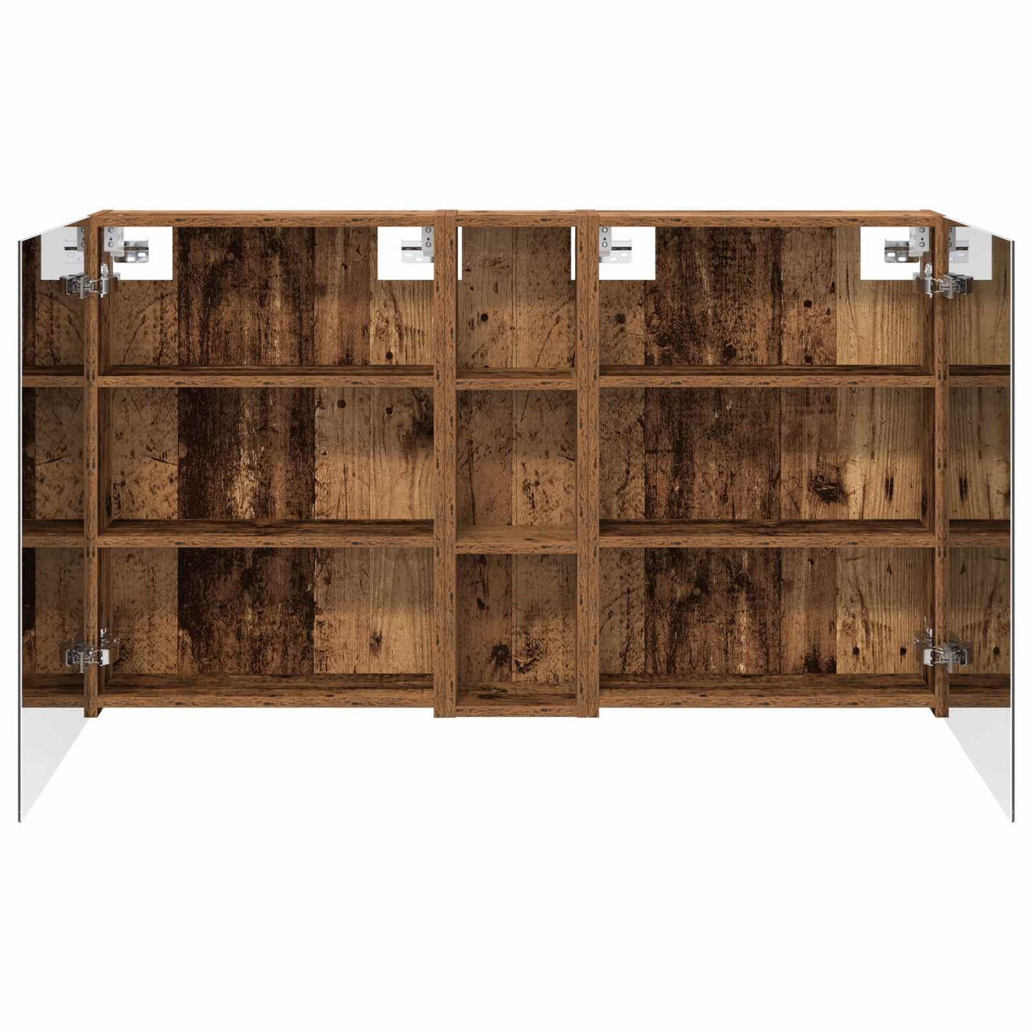 Badkamerkastenset 3 pcs 120 x 14,5 x 70 cm Bewerkt hout