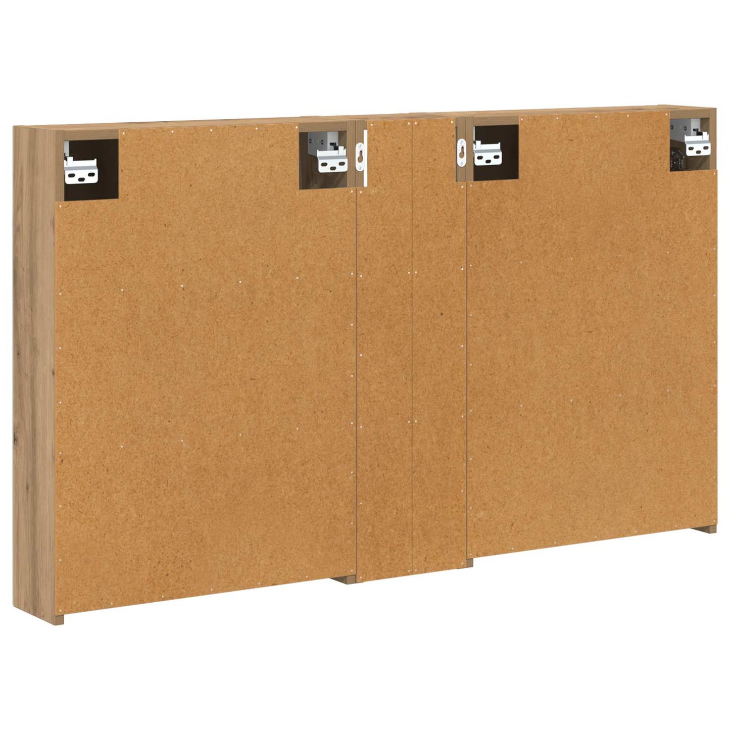Badkamerkastenset 3 pcs 120 x 14,5 x 70 cm Bewerkt hout