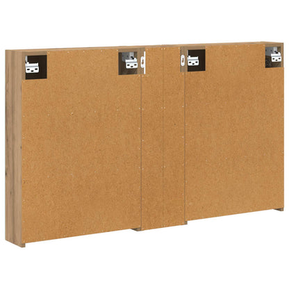 Badkamerkastenset 3 pcs 120 x 14,5 x 70 cm Bewerkt hout