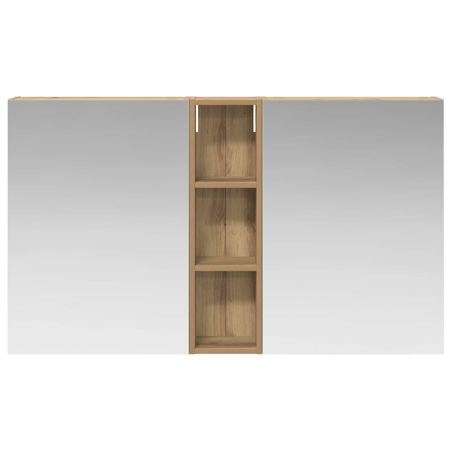 Badkamerkastenset 3 pcs 120 x 14,5 x 70 cm Bewerkt hout
