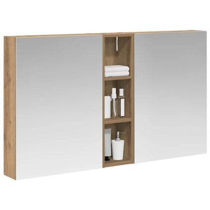 Badkamerkastenset 3 pcs 120 x 14,5 x 70 cm Bewerkt hout