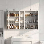 Badkamerkastenset 3-delig 120x14,5x70 cm bewerkt hout