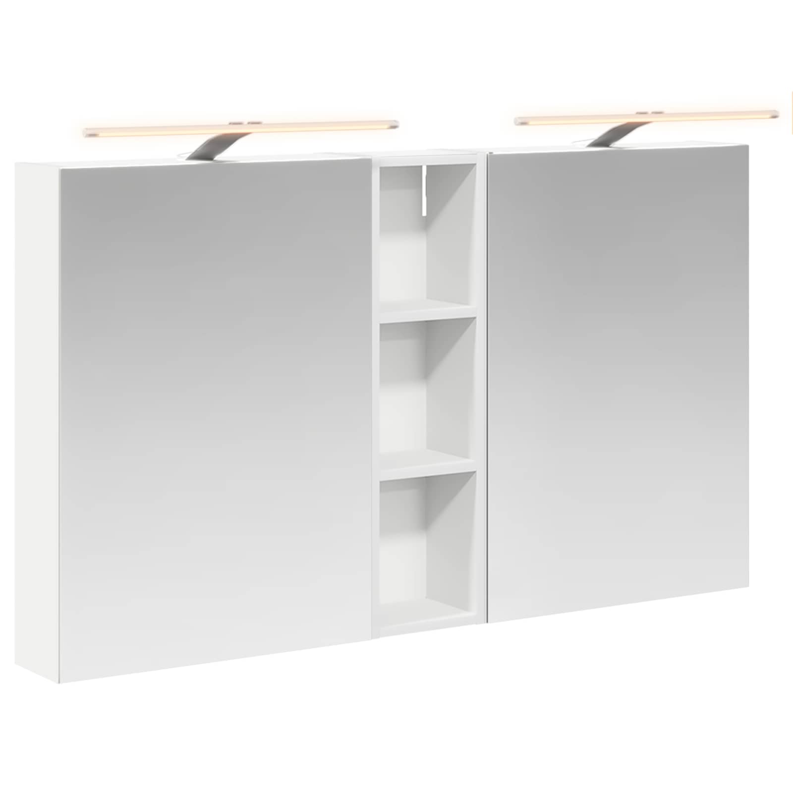 Badkamerkastenset 3 pcs 120 x 14,5 x 70 cm Bewerkt hout