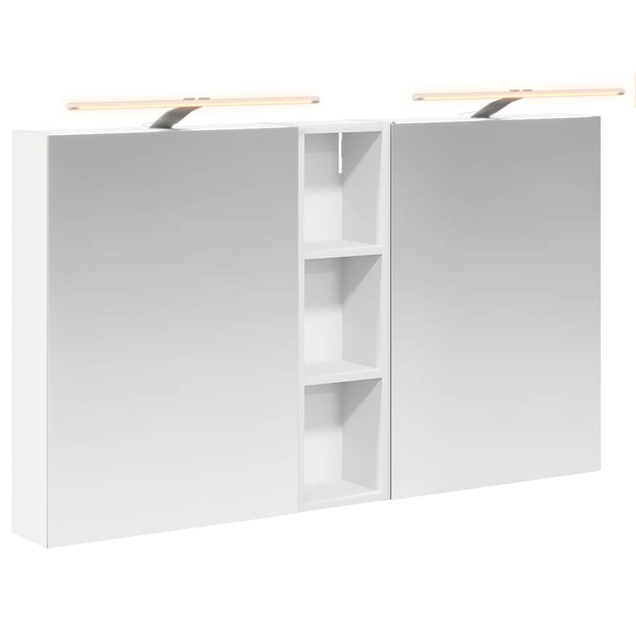 Badkamerkastenset 3 pcs 120 x 14,5 x 70 cm Bewerkt hout