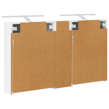 Badkamerkastenset 3 pcs 120 x 14,5 x 70 cm Bewerkt hout