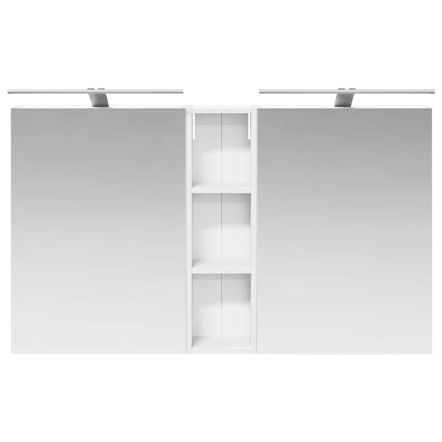 Badkamerkastenset 3 pcs 120 x 14,5 x 70 cm Bewerkt hout