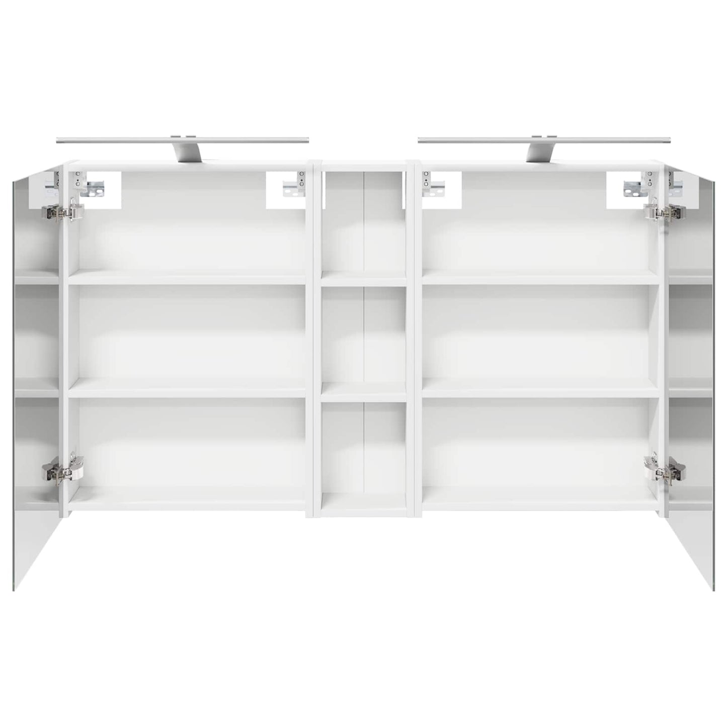 Badkamerkastenset 3 pcs 120 x 14,5 x 70 cm Bewerkt hout