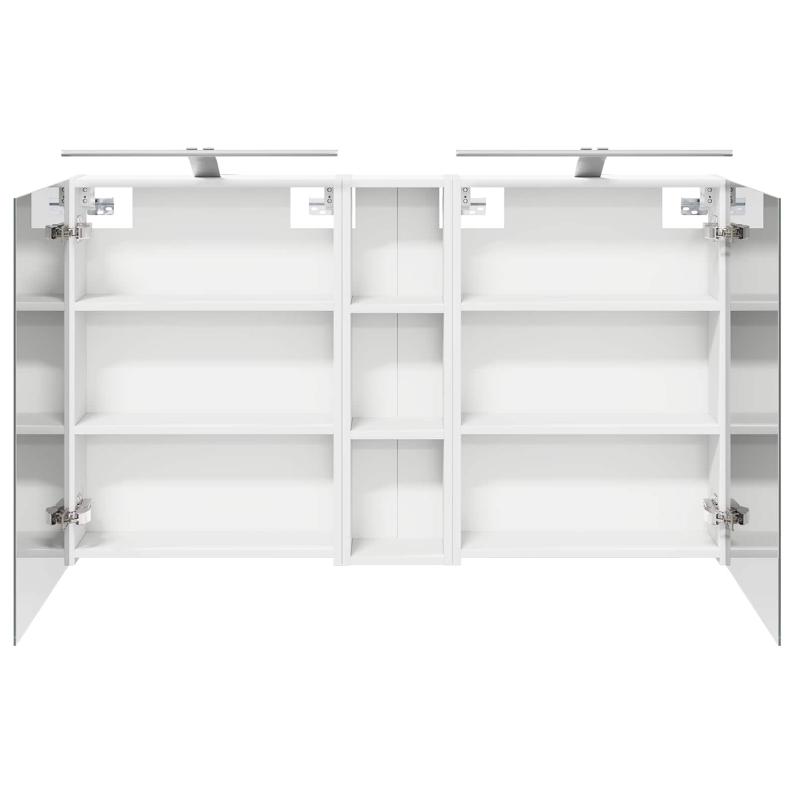 Badkamerkastenset 3 pcs 120 x 14,5 x 70 cm Bewerkt hout