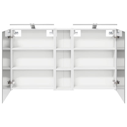 Badkamerkastenset 3 pcs 120 x 14,5 x 70 cm Bewerkt hout