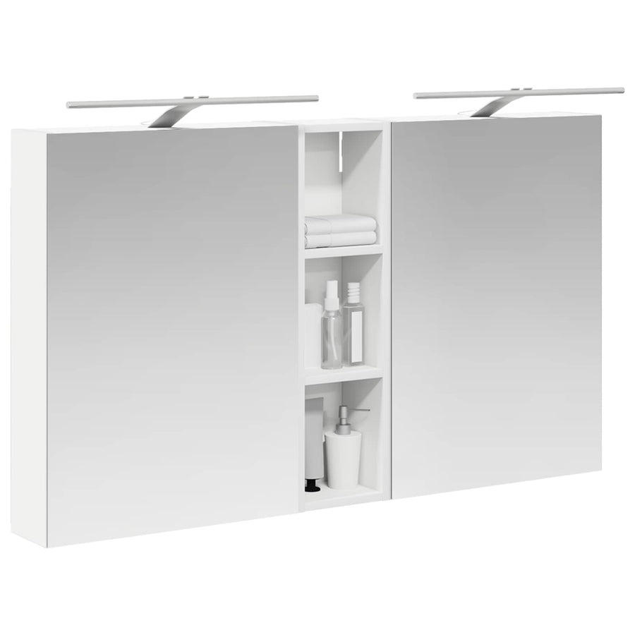 Badkamerkastenset 3 pcs 120 x 14,5 x 70 cm Bewerkt hout