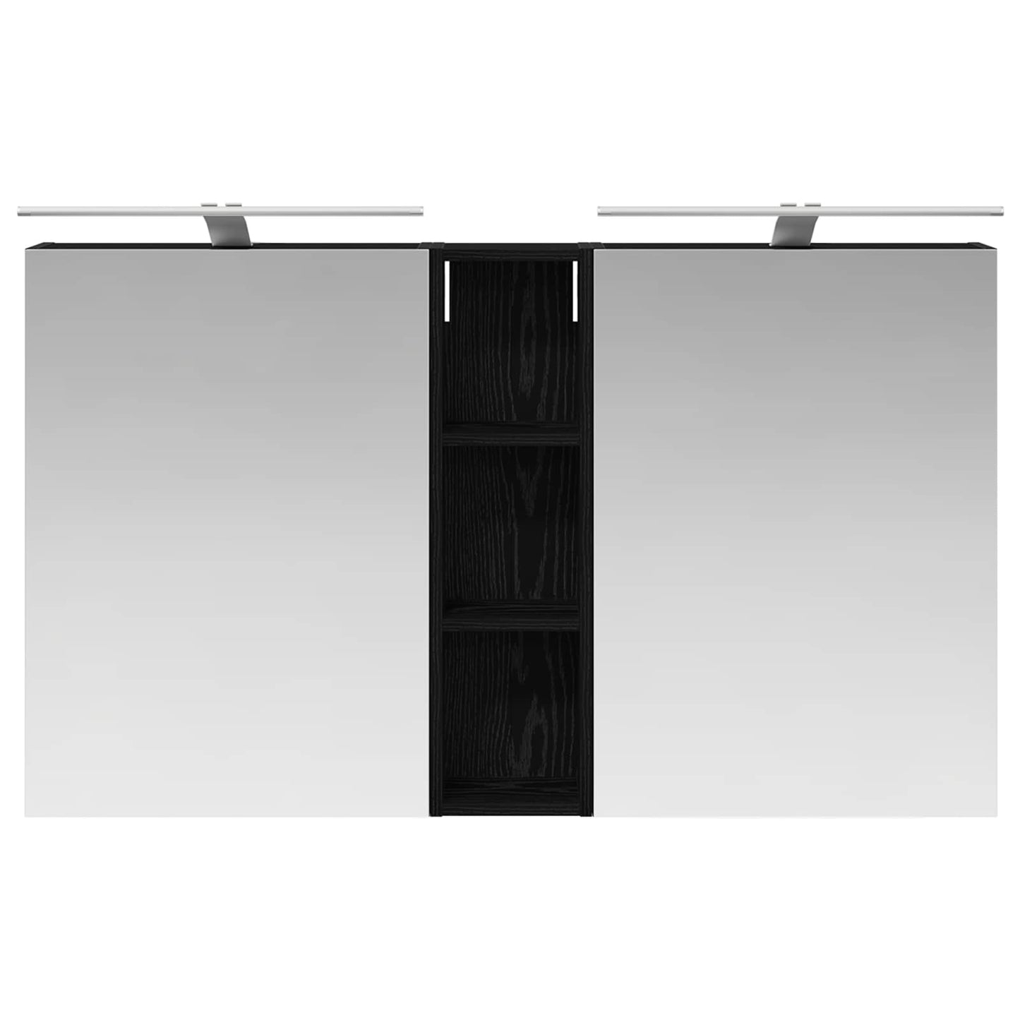 Badkamerkastenset 3 pcs 120 x 14,5 x 70 cm Bewerkt hout