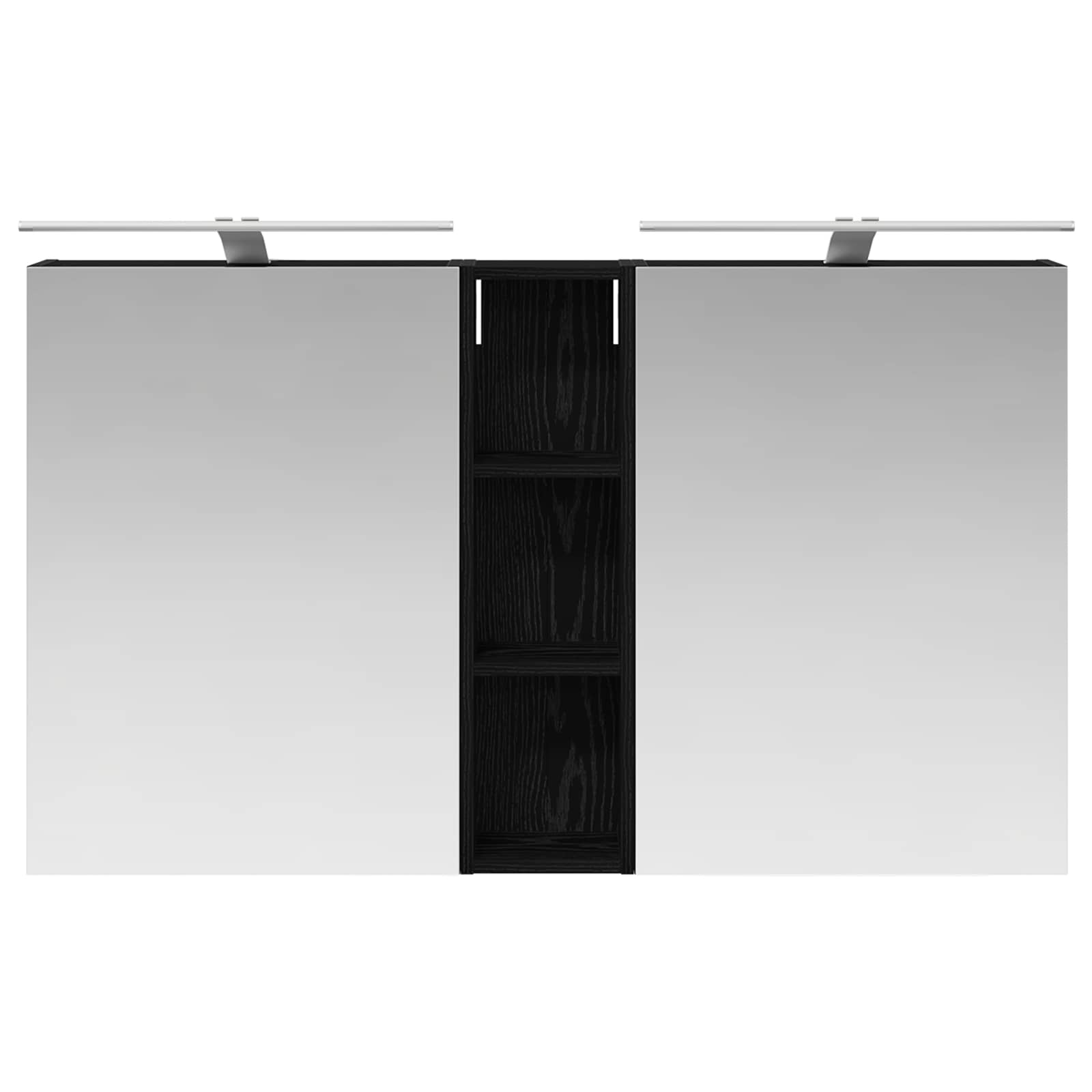Badkamerkastenset 3 pcs 120 x 14,5 x 70 cm Bewerkt hout