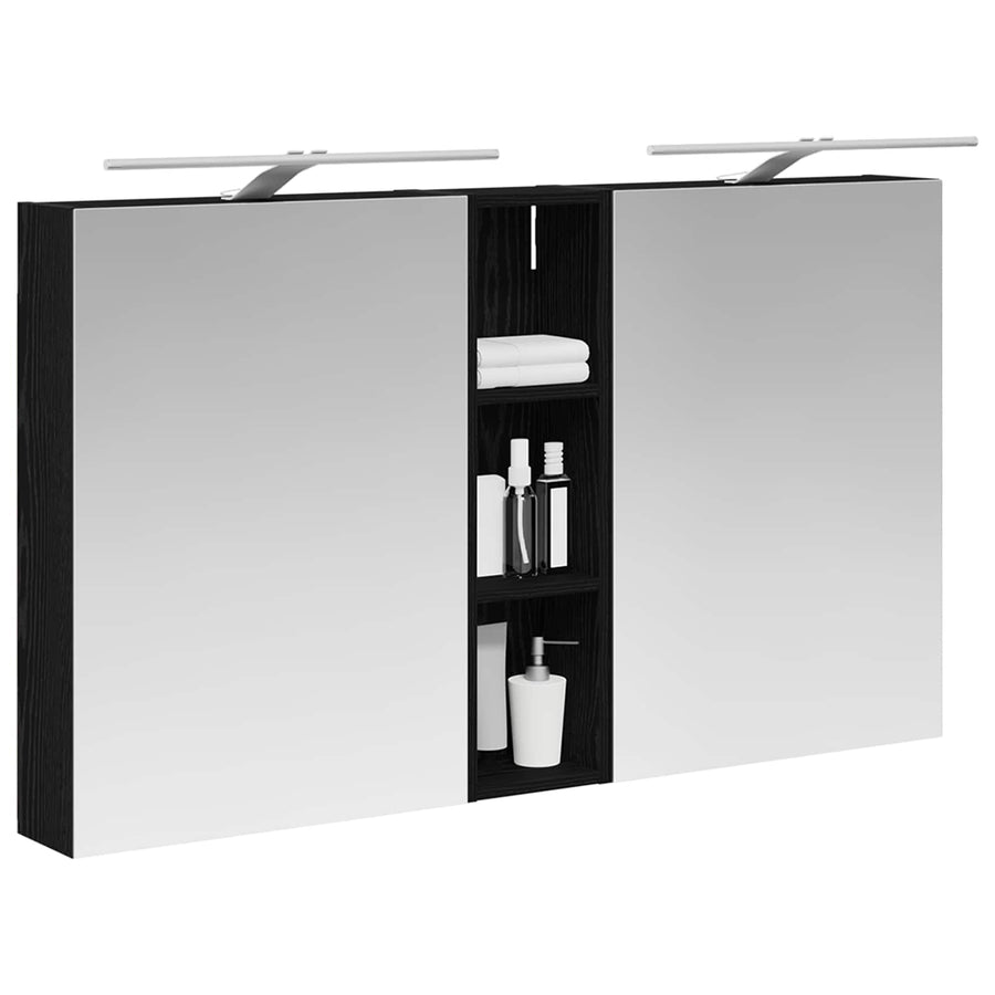 Badkamerkastenset 3 pcs 120 x 14,5 x 70 cm Bewerkt hout