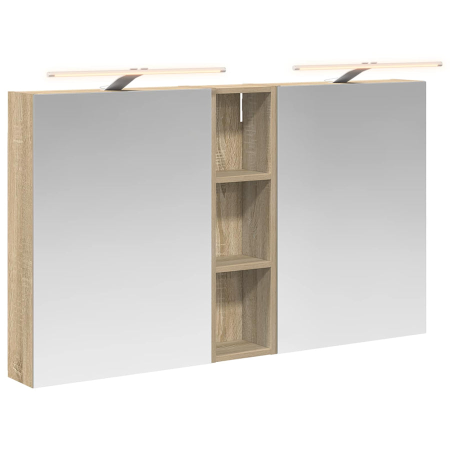 Badkamerkastenset 3 pcs 120 x 14,5 x 70 cm Bewerkt hout