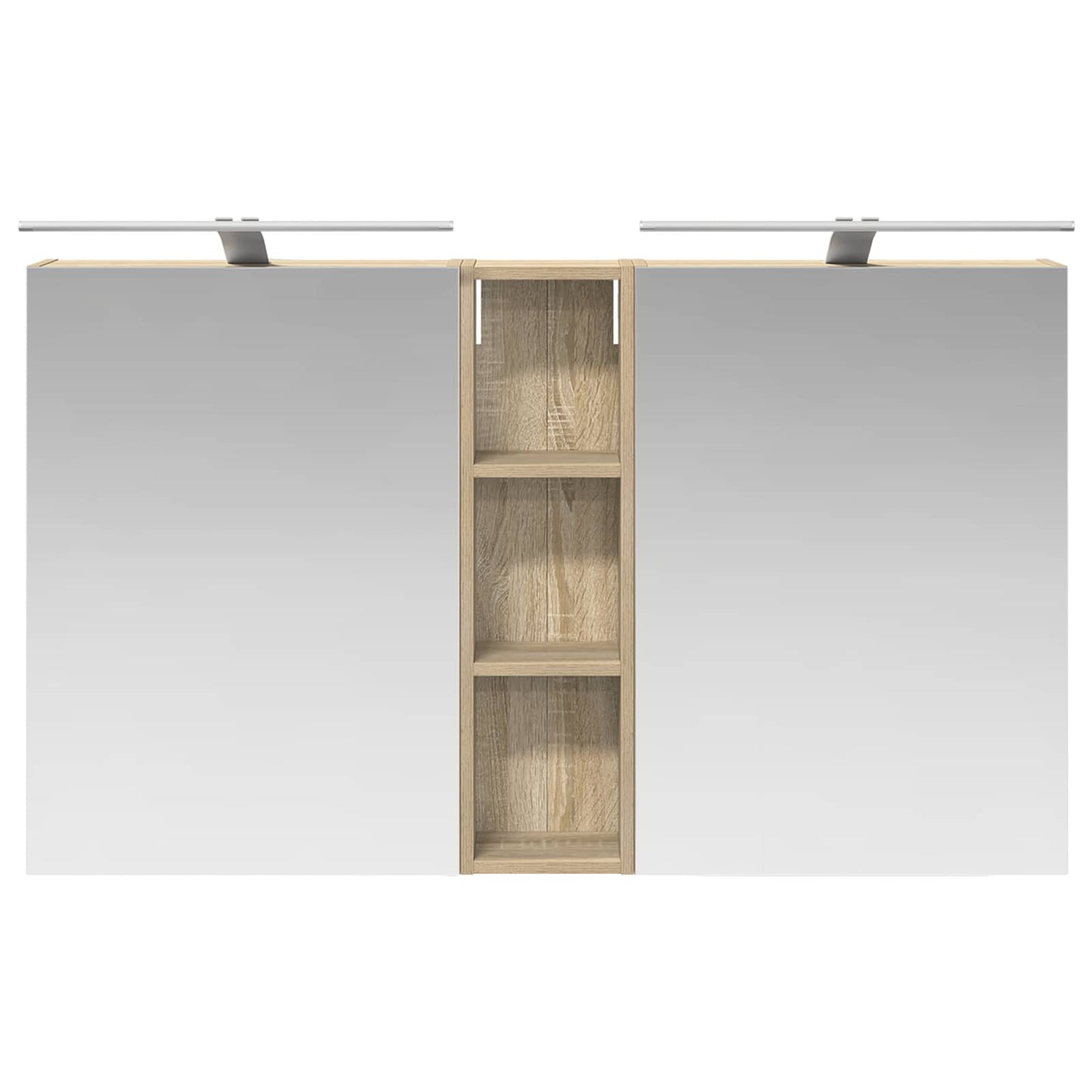 Badkamerkastenset 3 pcs 120 x 14,5 x 70 cm Bewerkt hout