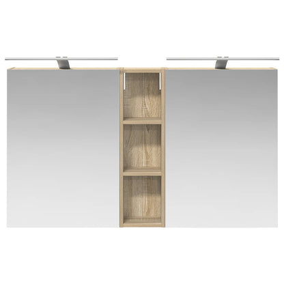 Badkamerkastenset 3 pcs 120 x 14,5 x 70 cm Bewerkt hout