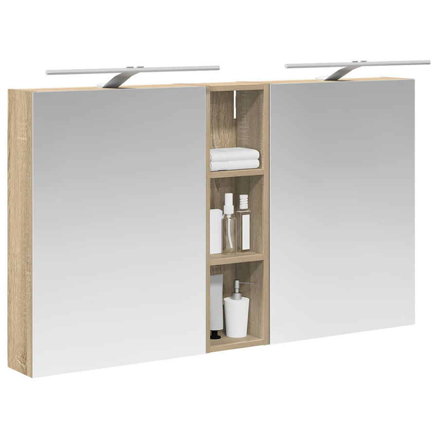 Badkamerkastenset 3 pcs 120 x 14,5 x 70 cm Bewerkt hout