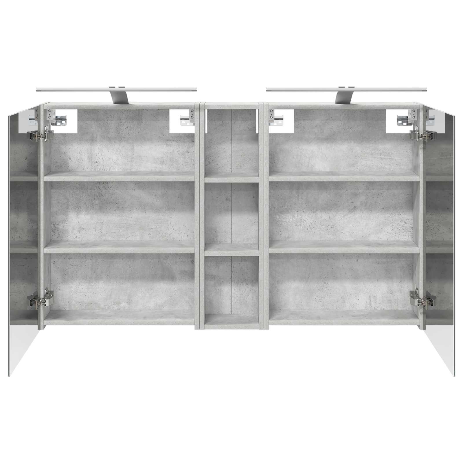 Badkamerkastenset 3 pcs 120 x 14,5 x 70 cm Bewerkt hout