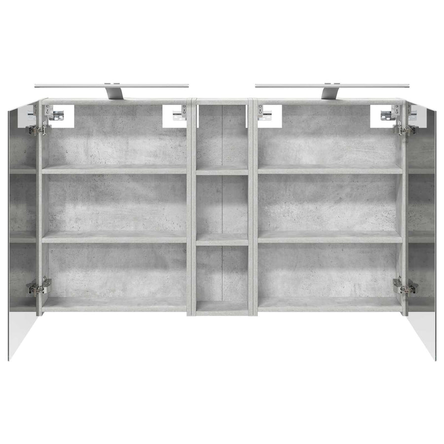 Badkamerkastenset 3 pcs 120 x 14,5 x 70 cm Bewerkt hout