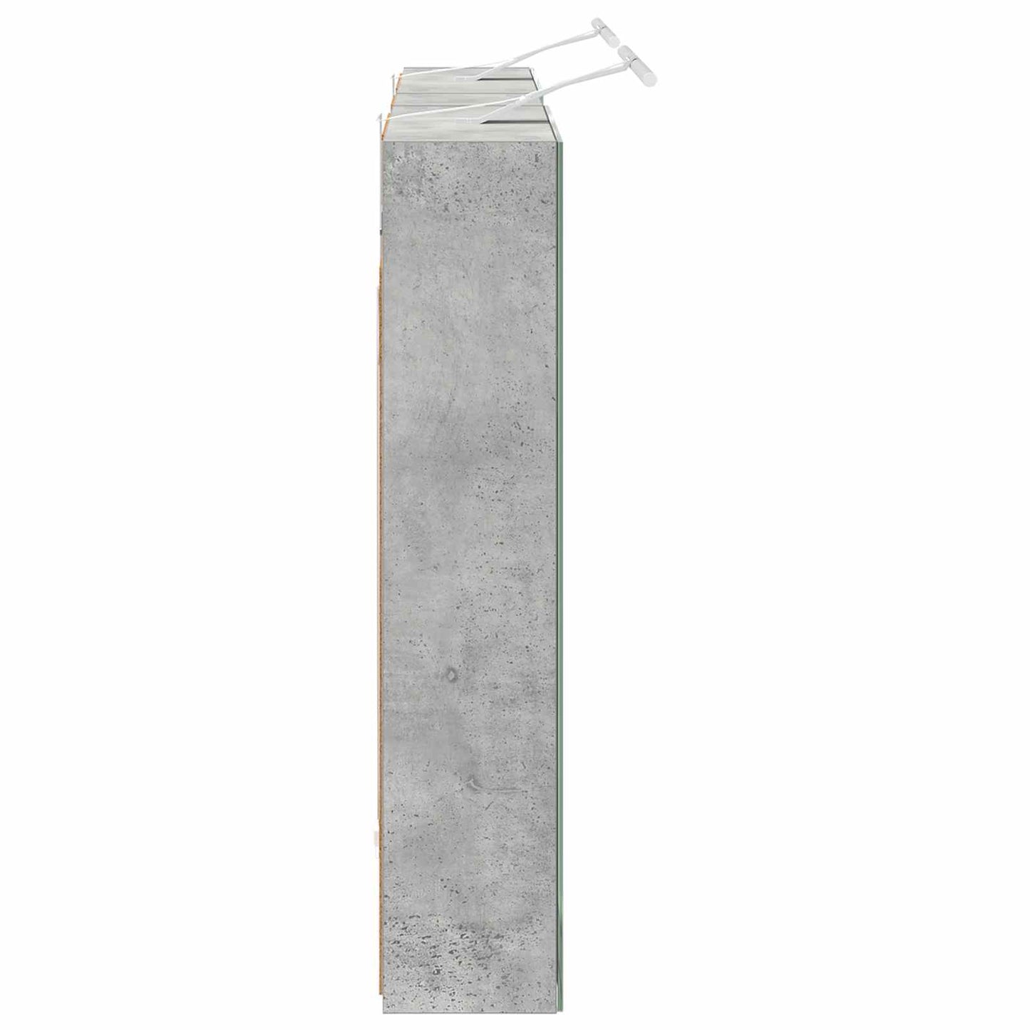 Badkamerkastenset 3 pcs 120 x 14,5 x 70 cm Bewerkt hout