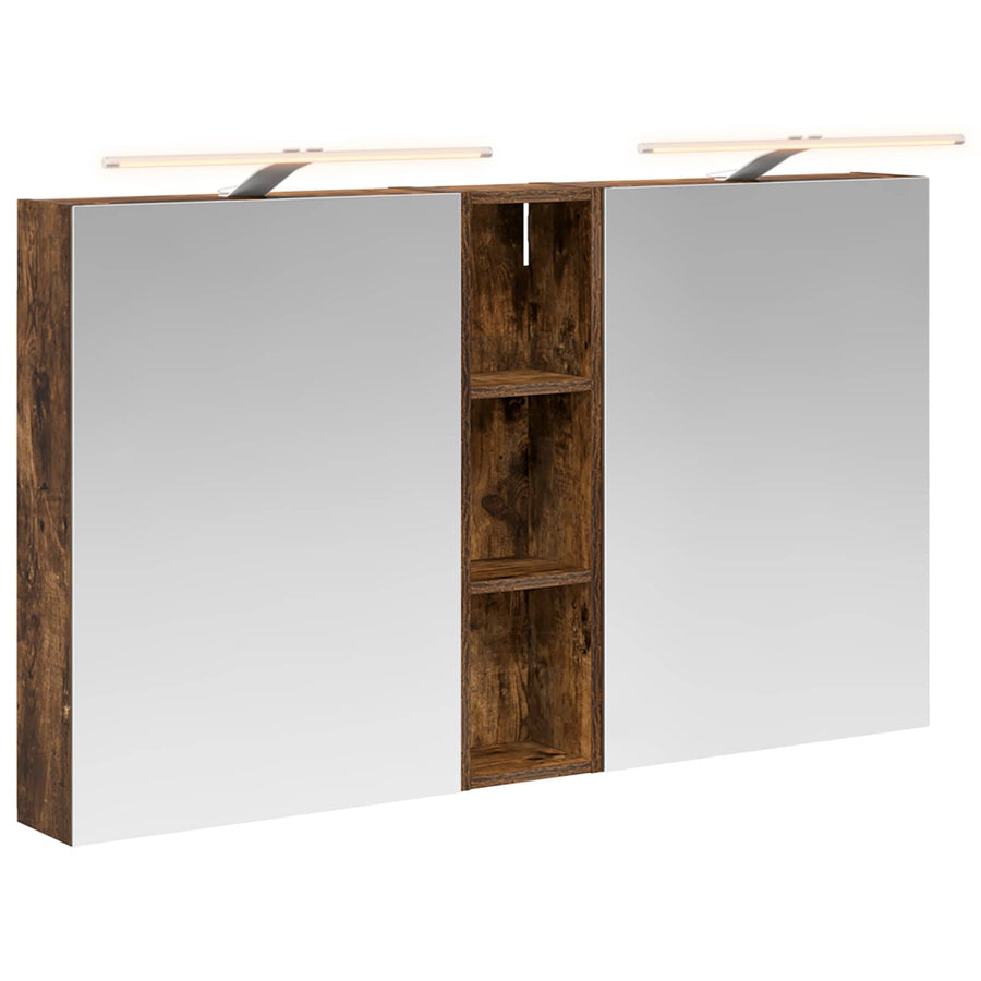 Badkamerkastenset 3 pcs 120 x 14,5 x 70 cm Bewerkt hout