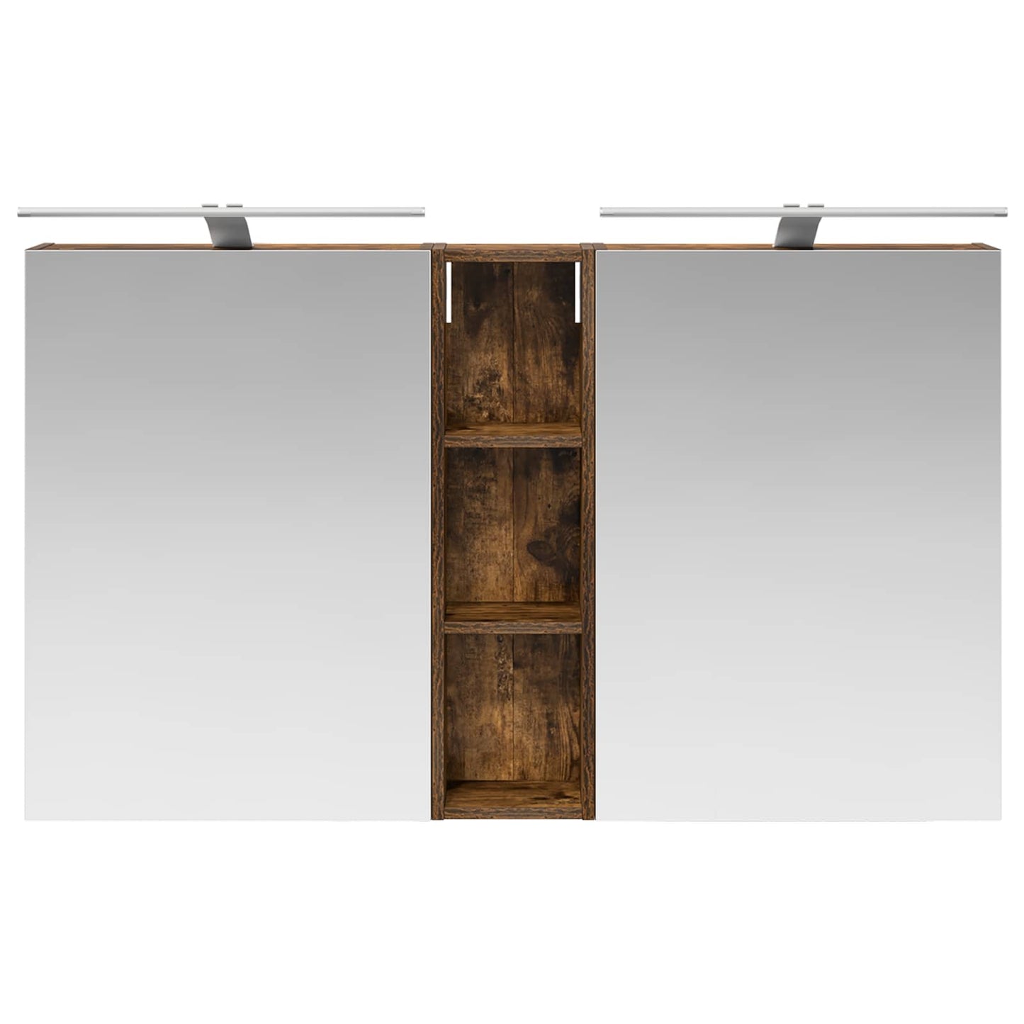 Badkamerkastenset 3 pcs 120 x 14,5 x 70 cm Bewerkt hout