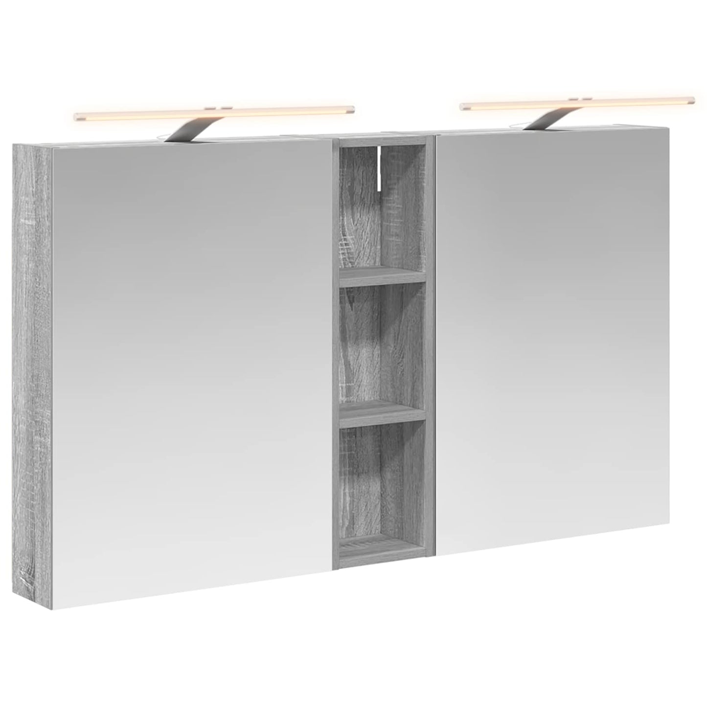 Badkamerkastenset 3 pcs 120 x 14,5 x 70 cm Bewerkt hout