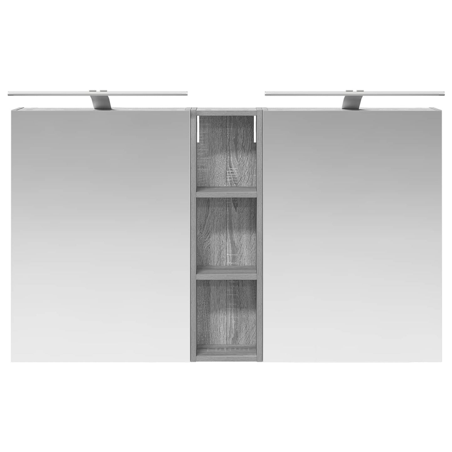 Badkamerkastenset 3 pcs 120 x 14,5 x 70 cm Bewerkt hout
