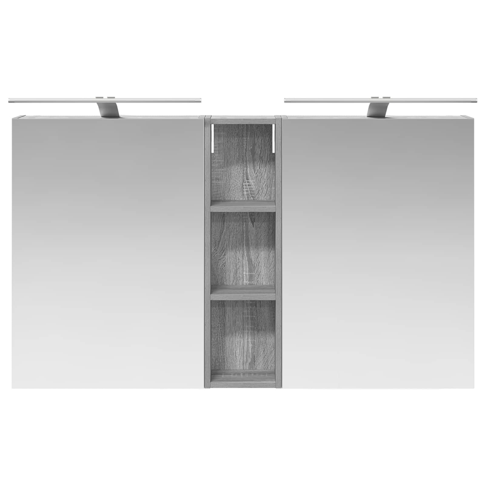 Badkamerkastenset 3 pcs 120 x 14,5 x 70 cm Bewerkt hout
